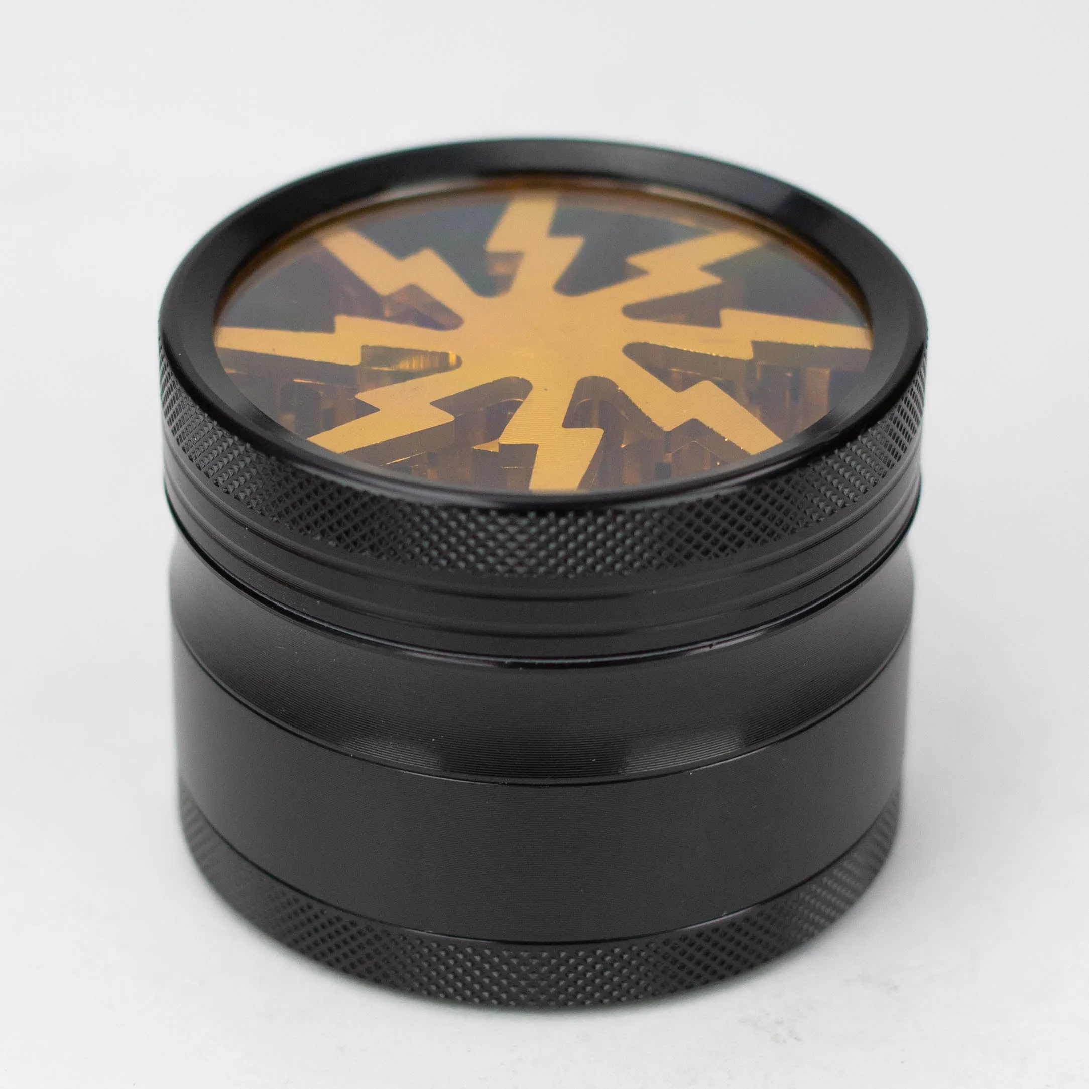 2.5" Lightning Aluminum Grinder 4 Layers with Acrylic Window