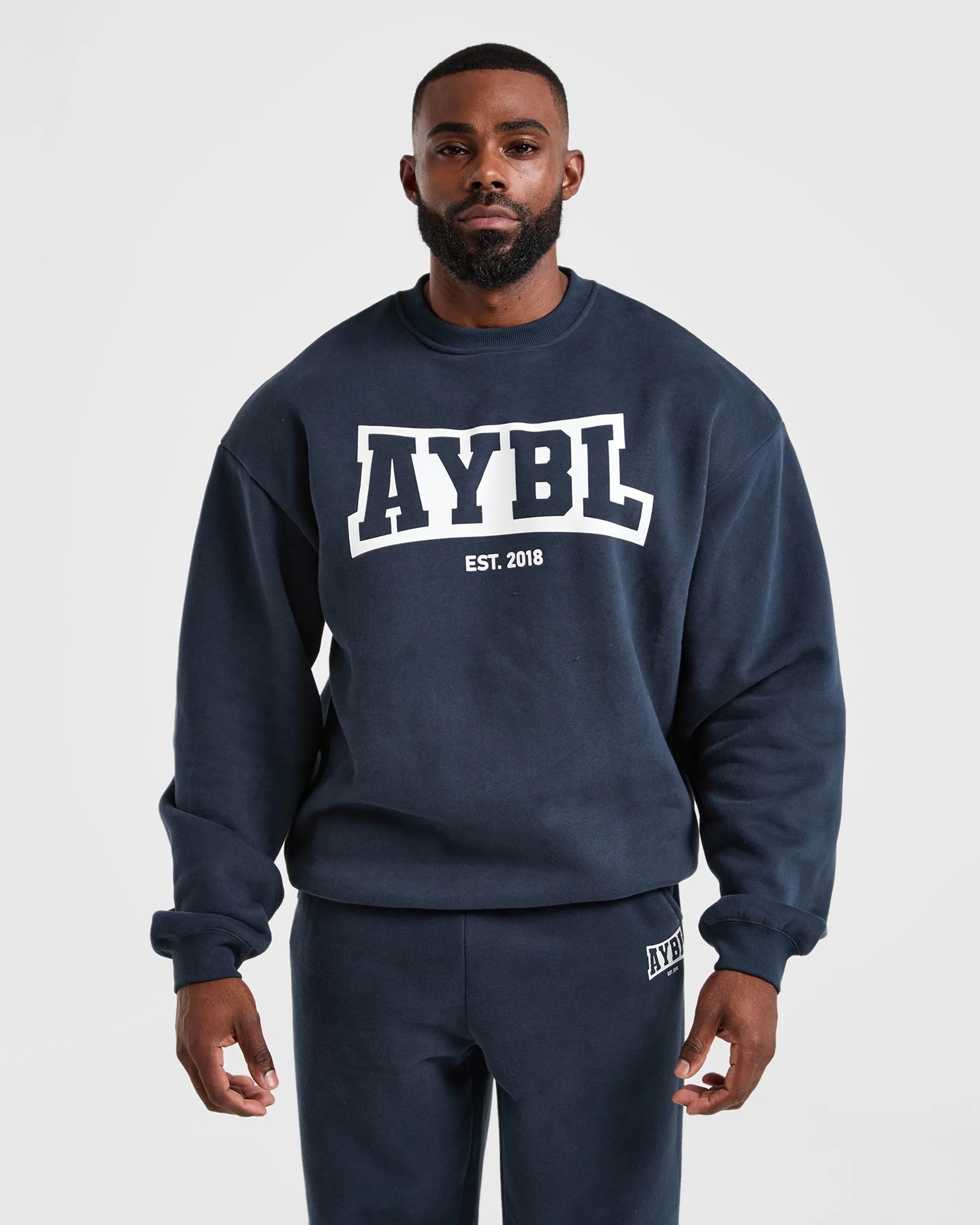 Academy Oversized Sweater - Navy