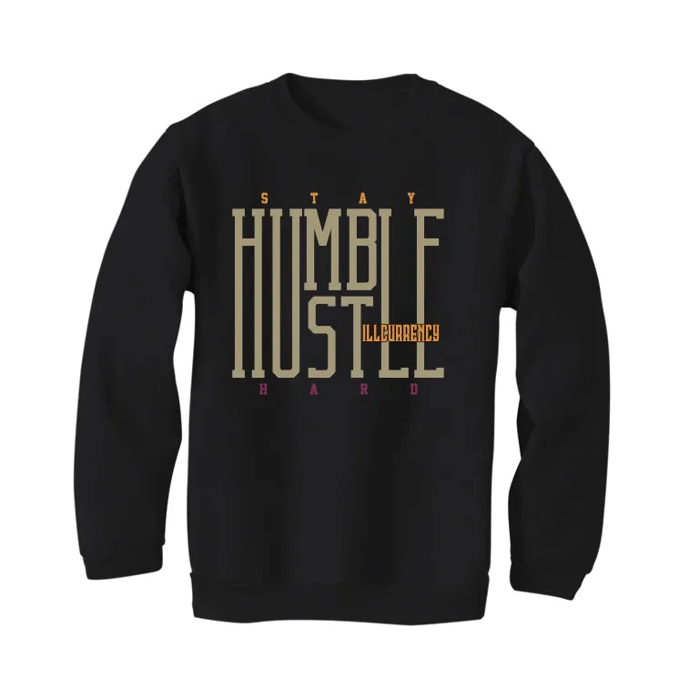 Air Jordan 7 “Black Olive” Black T-Shirt (Stay humble hustle hard)