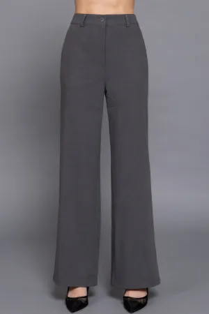 Back Straight Woven Long Pants