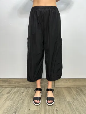 Black Nylon Pasha Pant