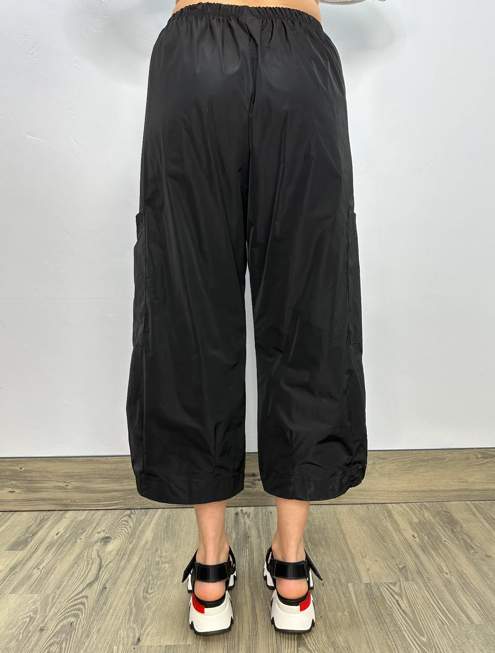 Black Nylon Pasha Pant