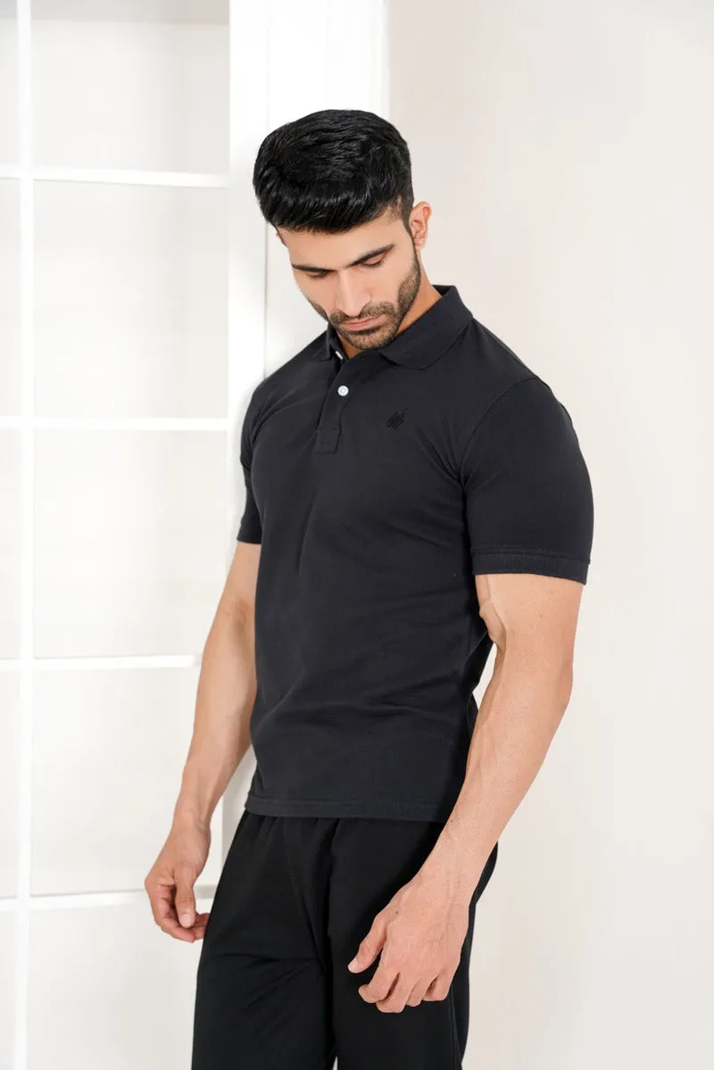 BLACK POLO SHIRT