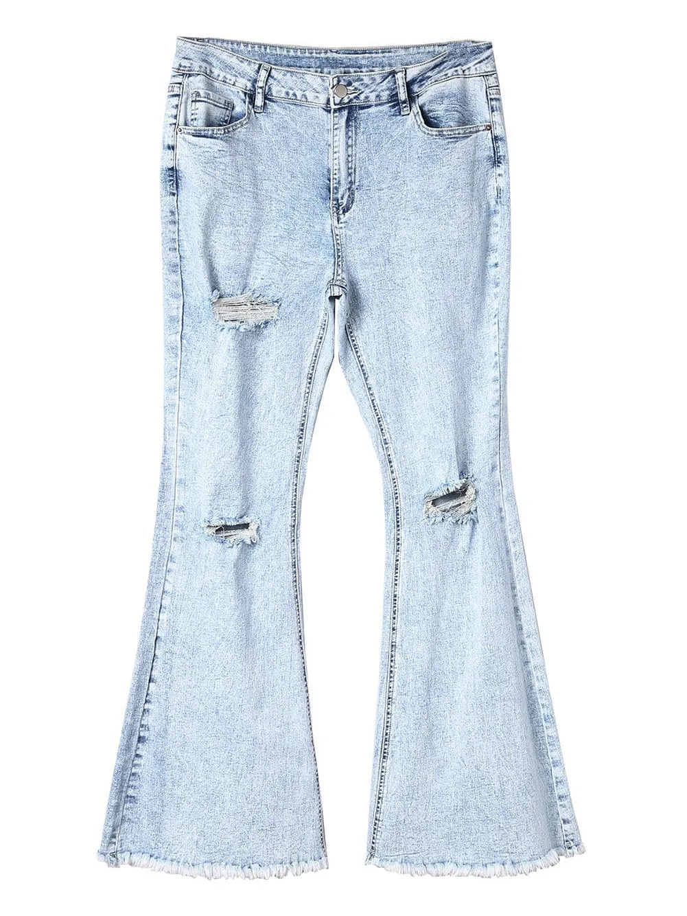 Blue Denim Flare Jeans