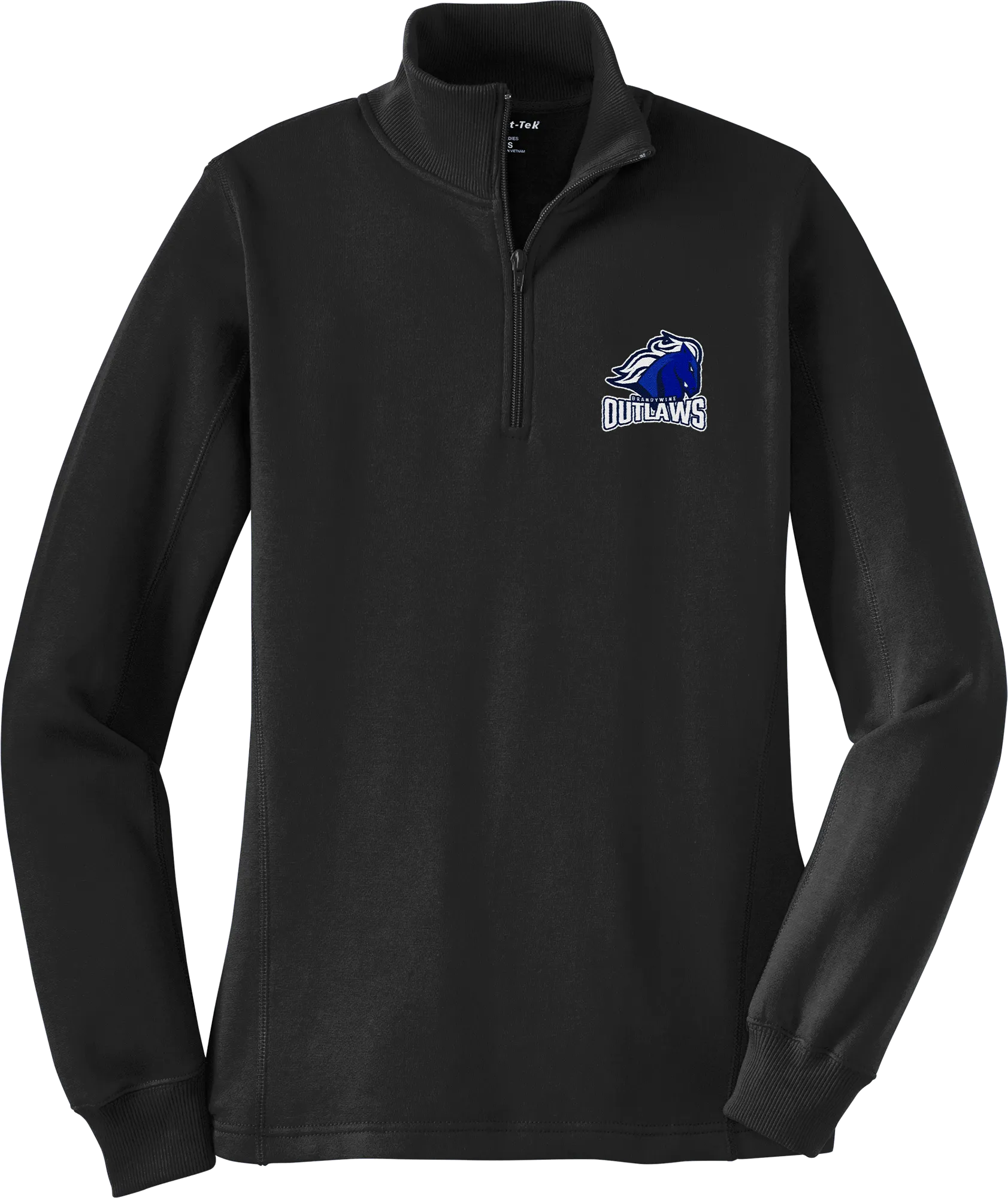 Brandywine Outlaws Ladies 1/4-Zip Sweatshirt