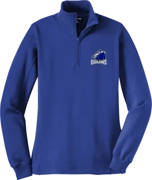 Brandywine Outlaws Ladies 1/4-Zip Sweatshirt