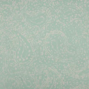 Crepe Print - DELPHINE - Paisleys - Aqua