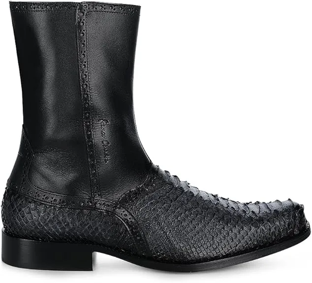 Cuadra Men's Grey Python R/ Black Cowhide Boot FC880