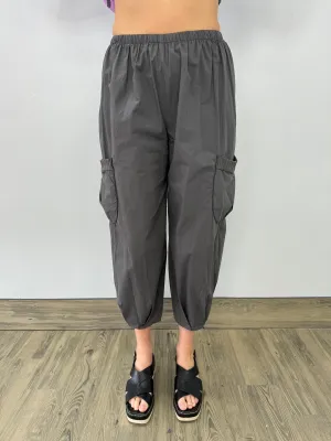 Dusk Gray Crop Two Pocket Pant