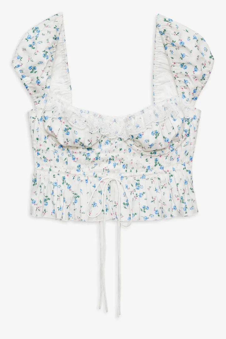 For Love & Lemons Opal Floral Blouse