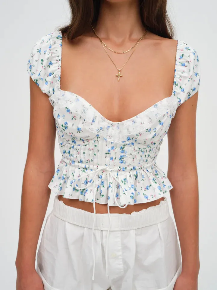 For Love & Lemons Opal Floral Blouse