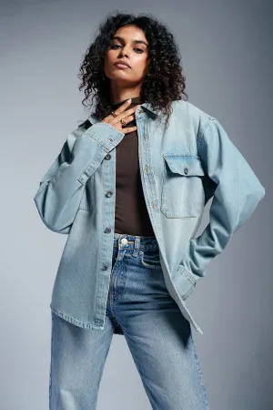 Frost Blue Women's Denim Jacket