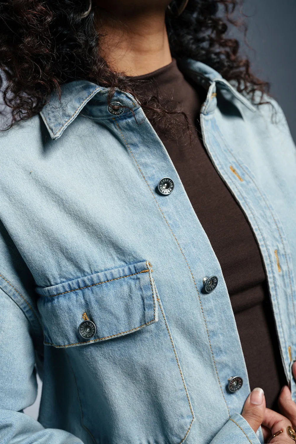 Frost Blue Women's Denim Jacket