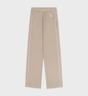 Golf Logo Track Pant - Elephant/White