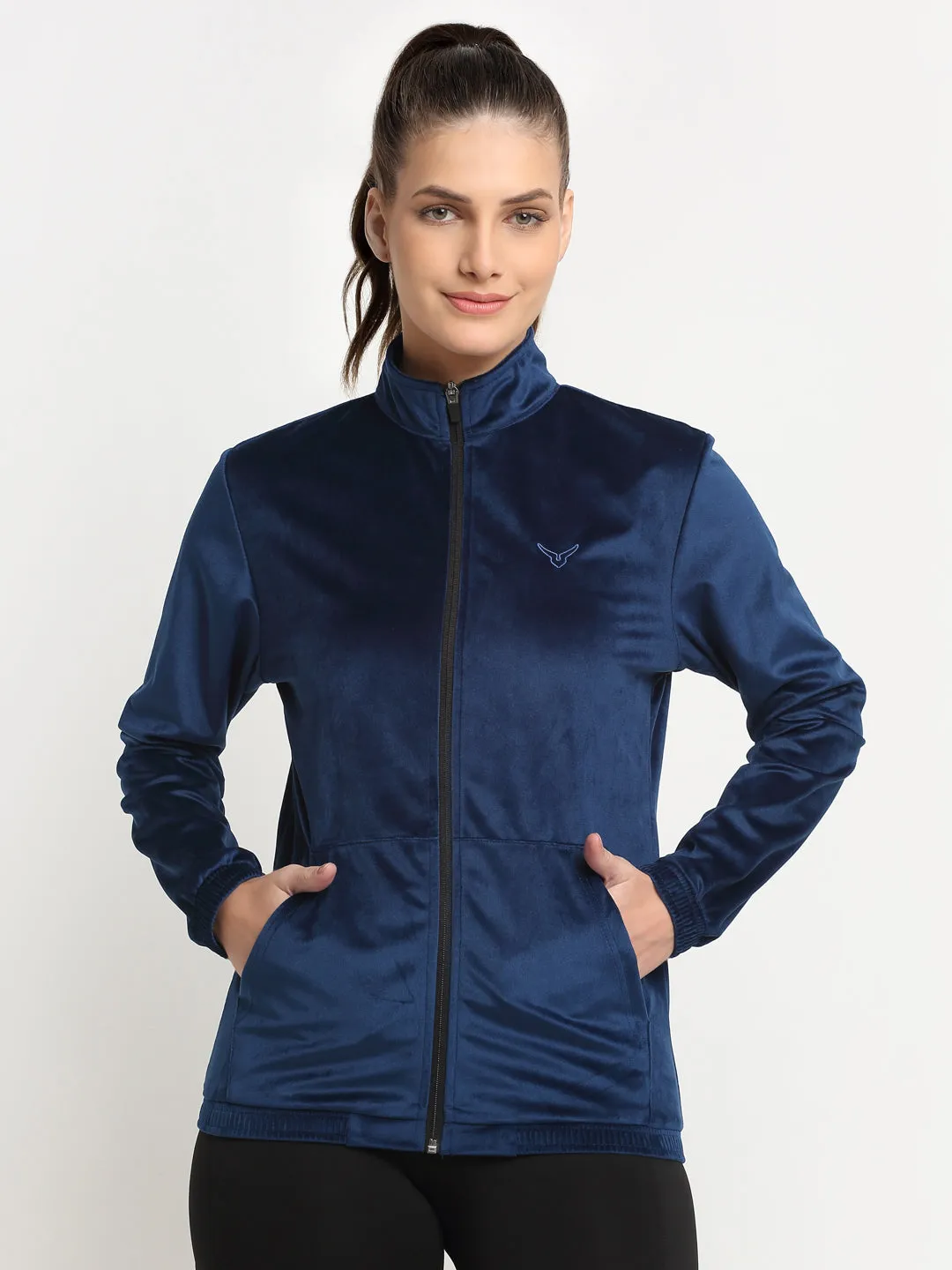 Invincible Women's Velour Full Zip Jacket