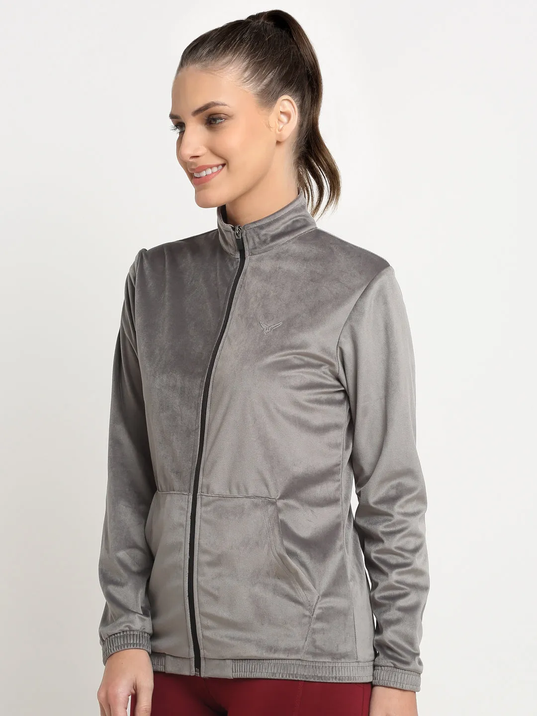 Invincible Women's Velour Full Zip Jacket