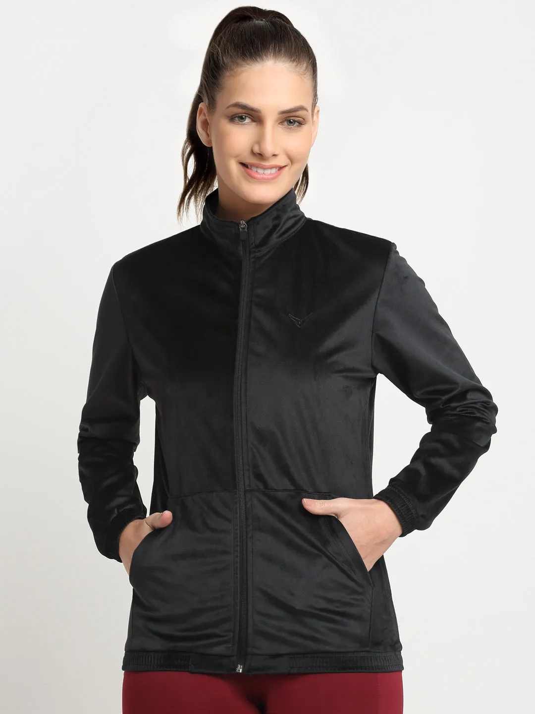 Invincible Women's Velour Full Zip Jacket