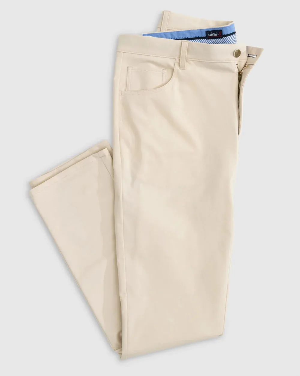 Johnnie-O Osprey Cotton Blend Performance Pant In Stone