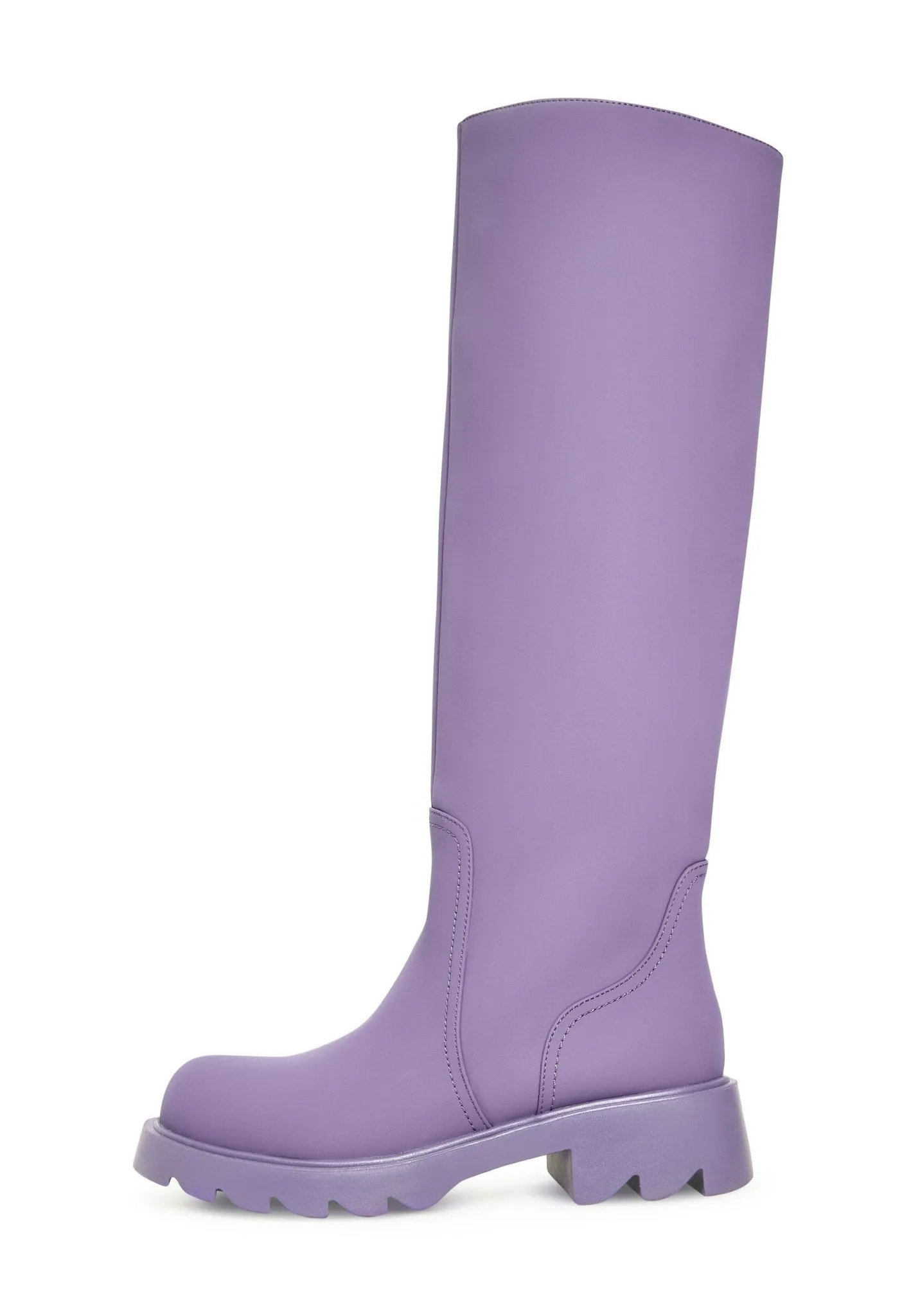 Knee-High Chunky Sole Boots - Lilac