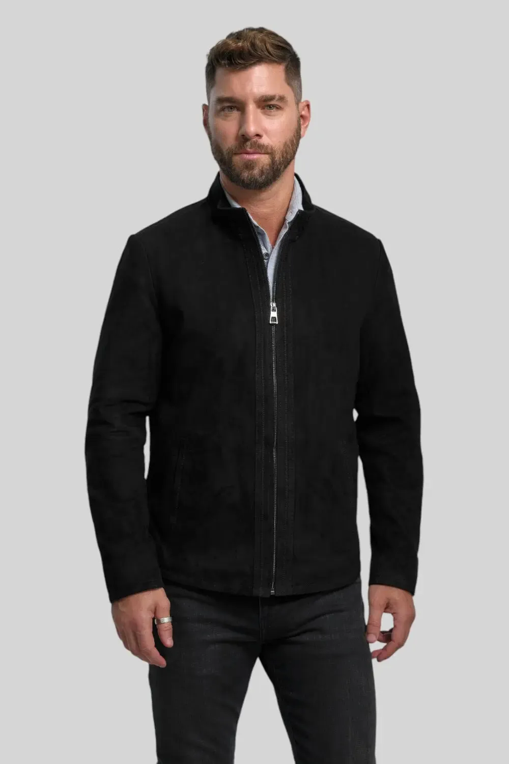 Lamberto Suede Leather Jacket