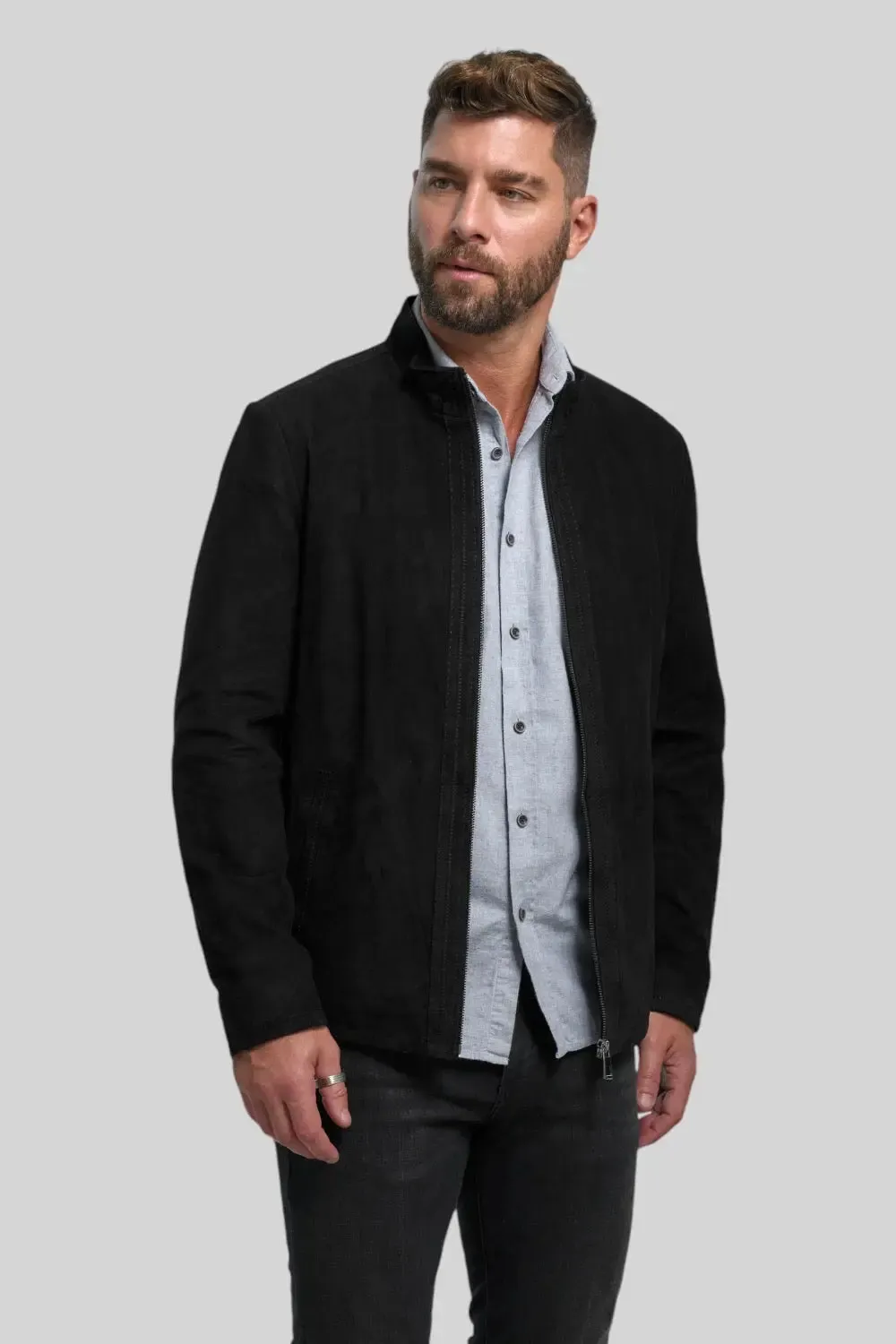 Lamberto Suede Leather Jacket