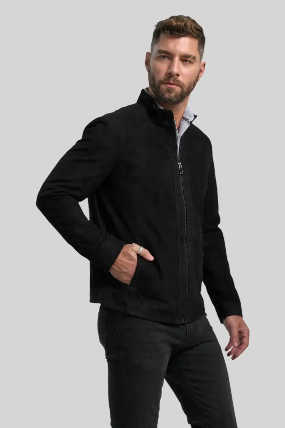 Lamberto Suede Leather Jacket