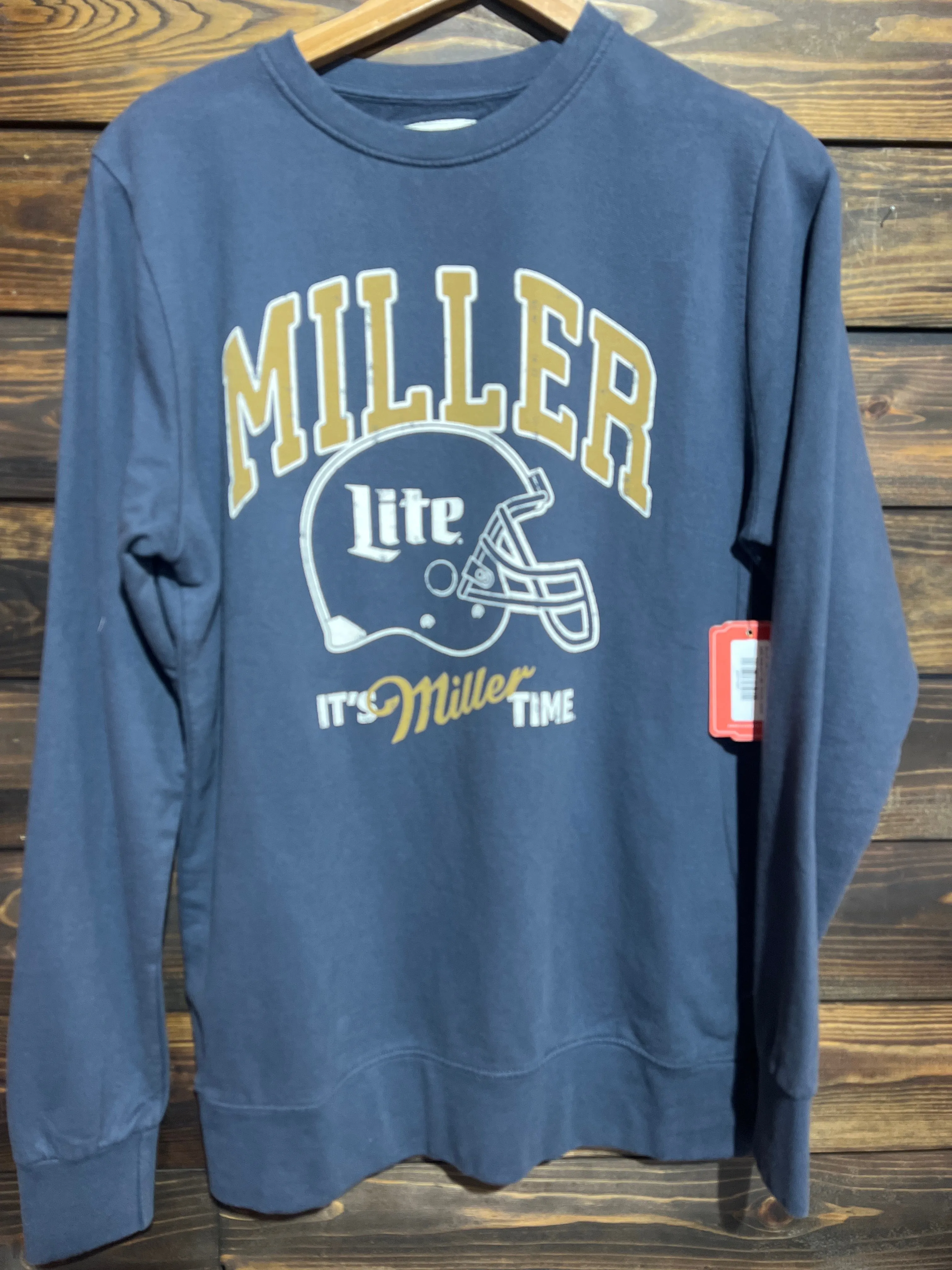 MILLER TIME FOOTBALL SWEATSHIRT