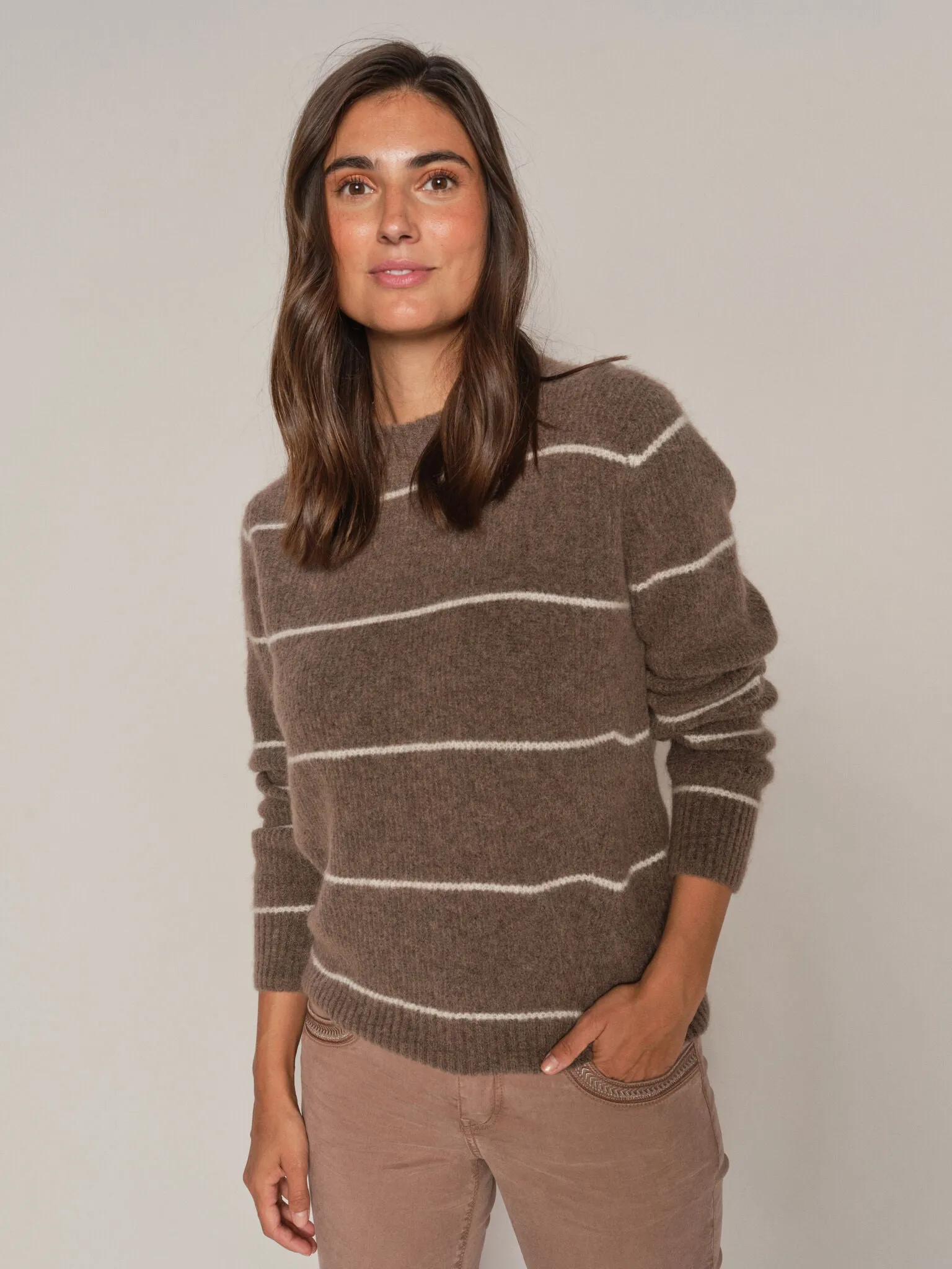 MMThora Slim Stripe Crewneck Knit