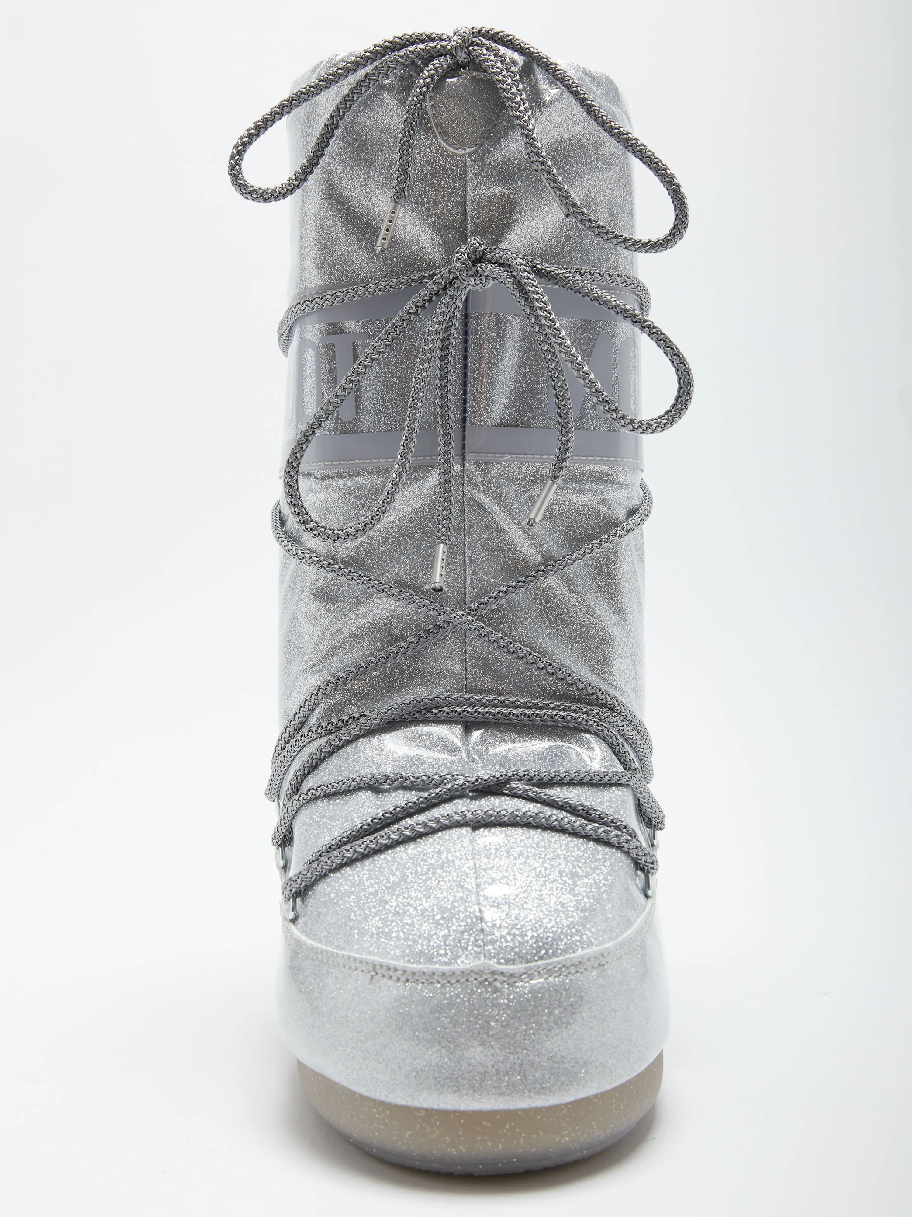 Moon Boot Kids Icon Glitter Boots in Silver