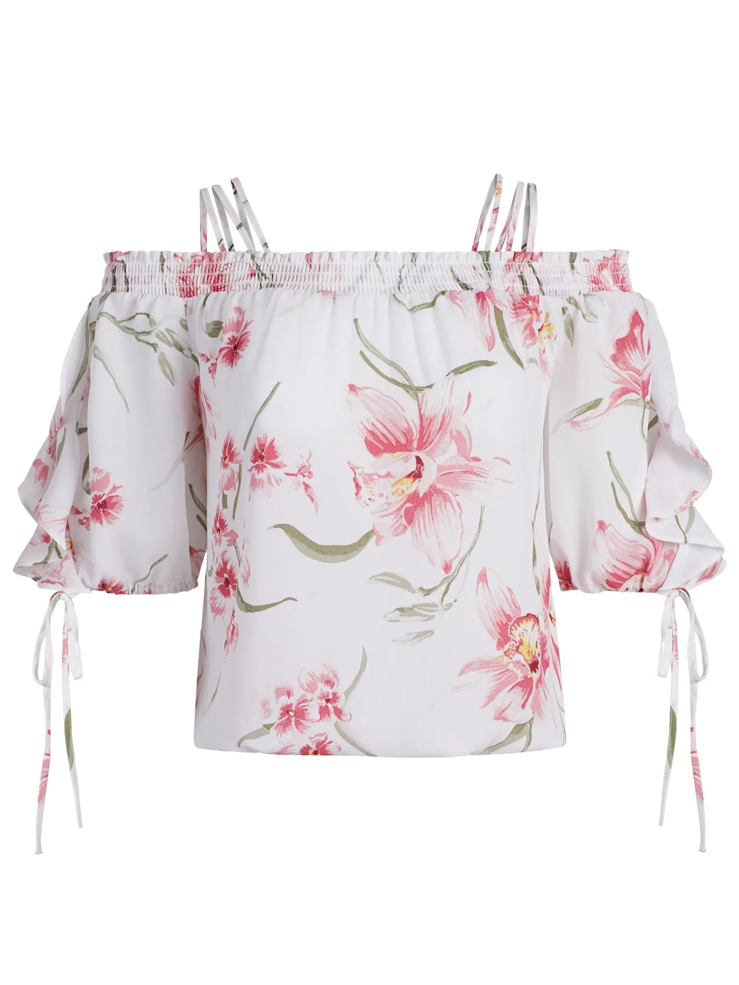 Multi-Strap Blouse - 7th Avenue