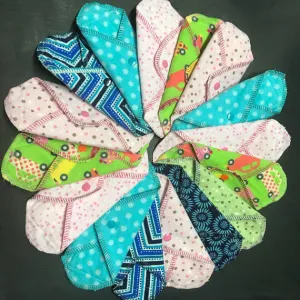 NEW SIZE: MamaBear LadyWear Cloth Menstrual Pad, Pantyliner - Mini Maxi for Teens, Tweens, Petites