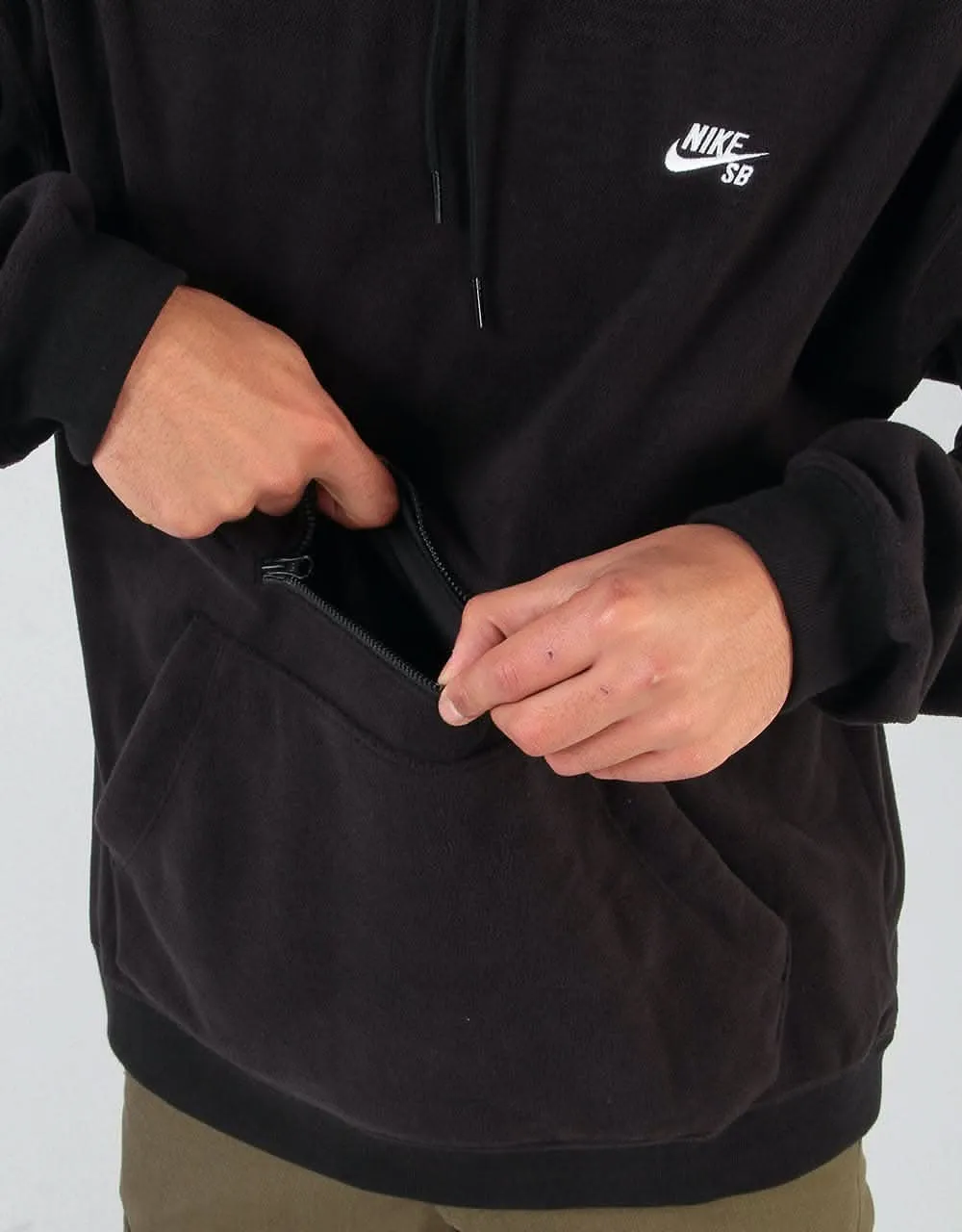 Nike SB Novelty Fleece Pullover Hoodie - Black/White