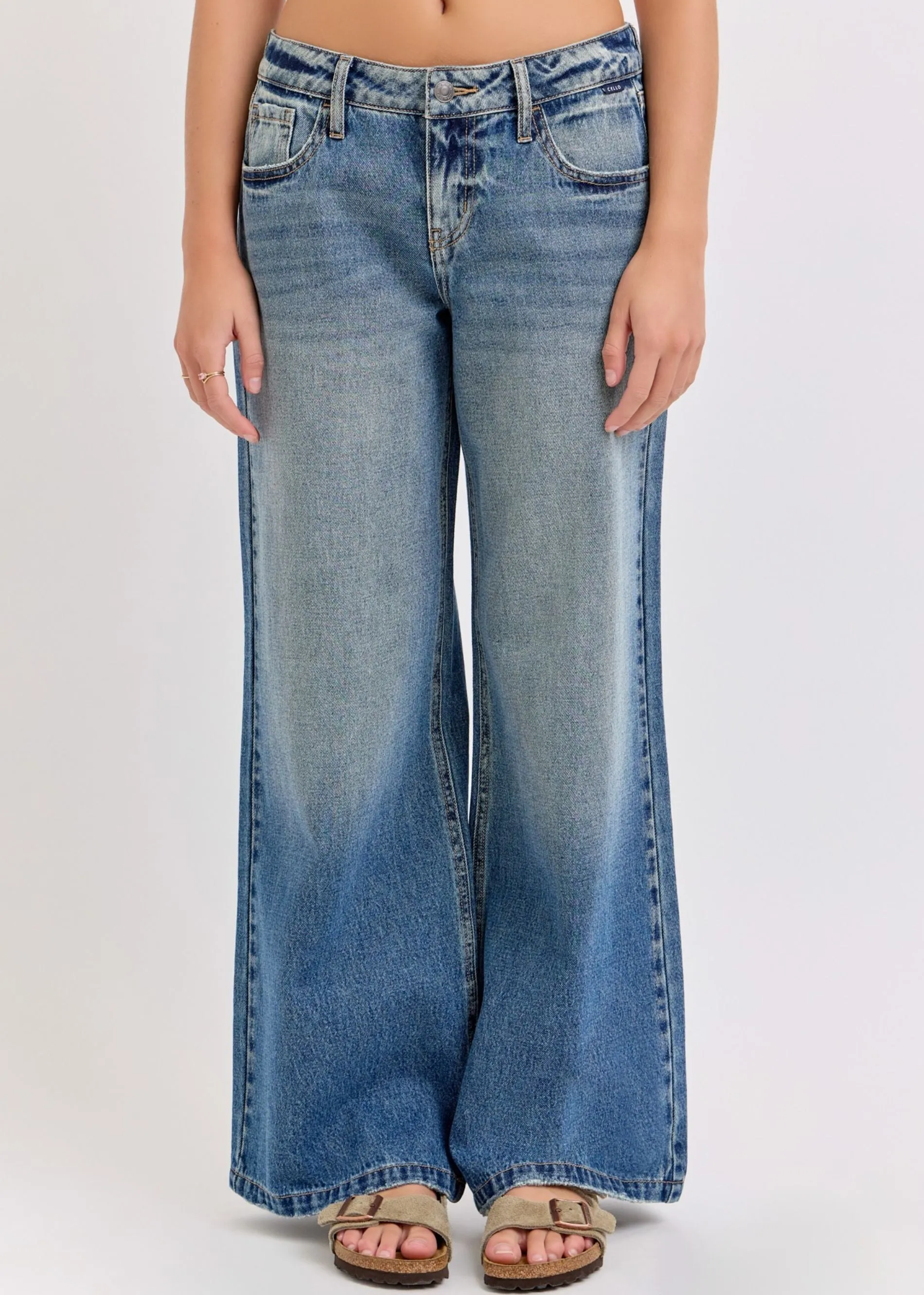 Ophelia Low Rise Wide Leg Jeans ★ Dark Wash