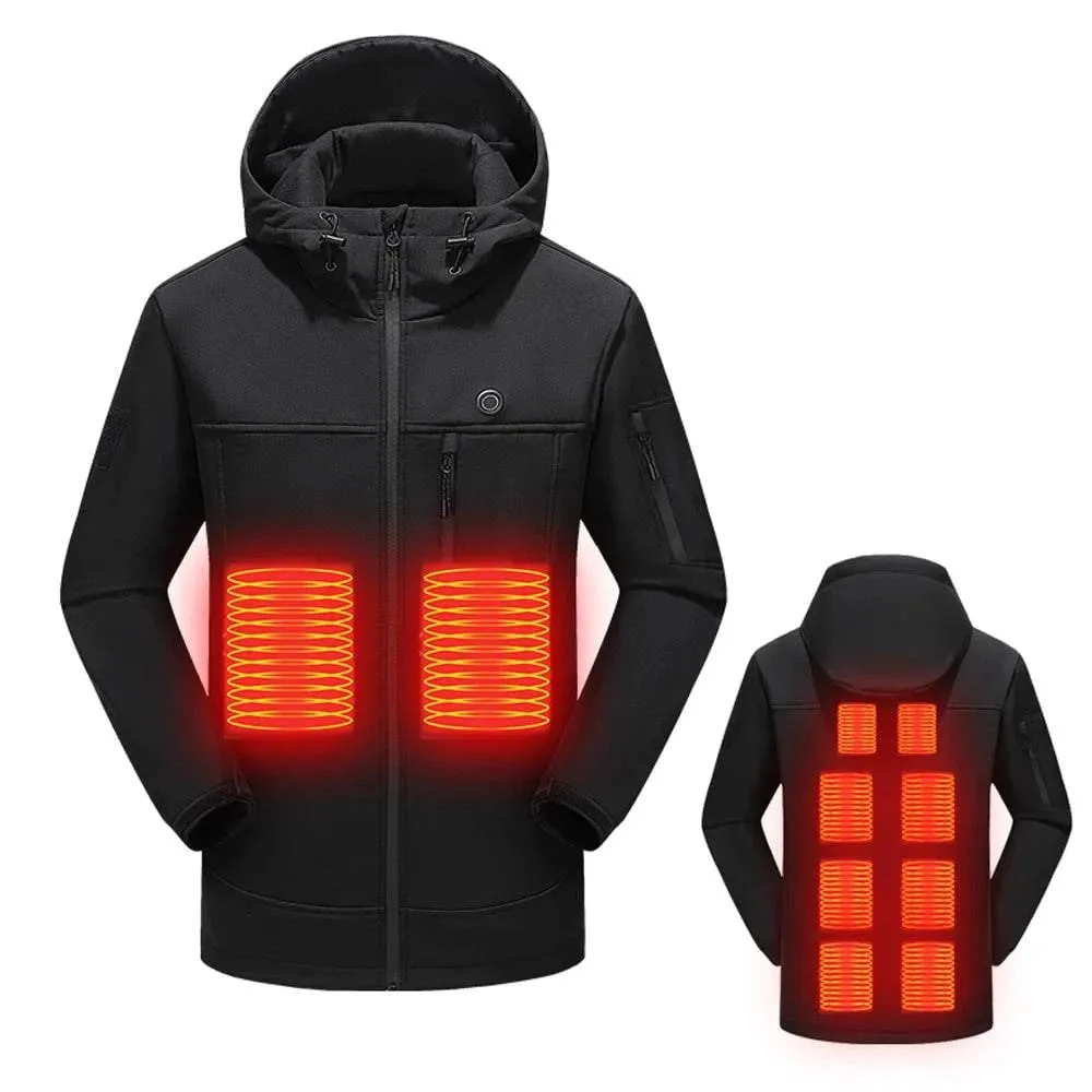 Outdoor USB Heating Jackets Warming Coat Winter Flexible Electric Thermal Clothing Fishing Hiking Warm Clothes