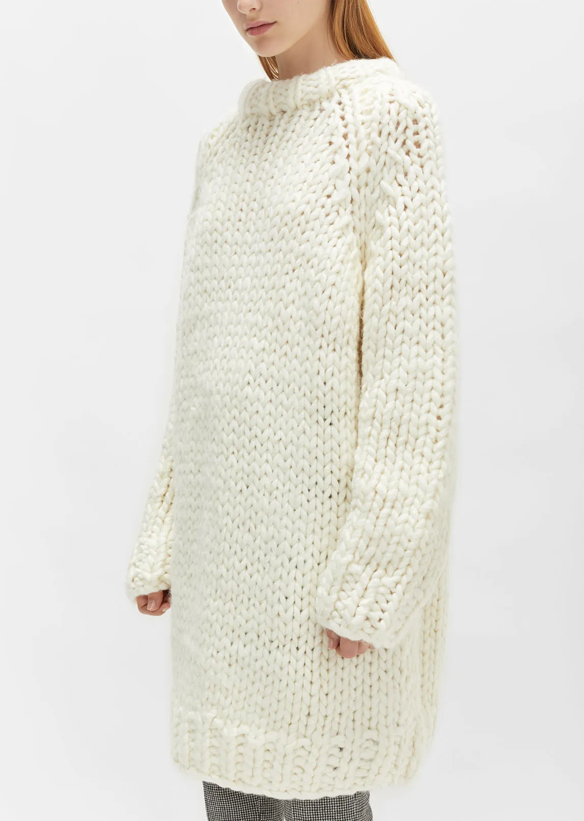 Oversized Chunky Fisherman Sweater