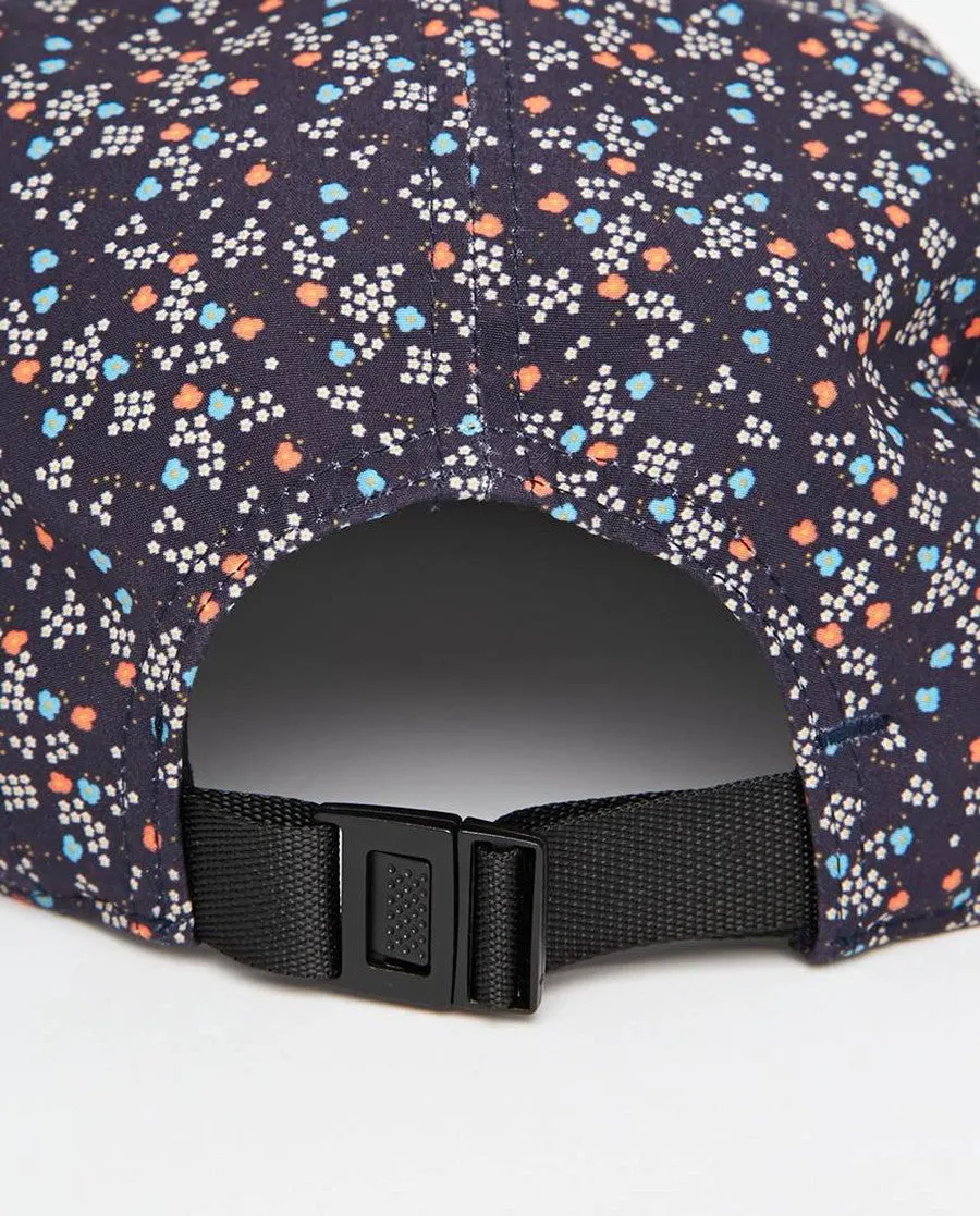 Panel Cap In Navy Floral