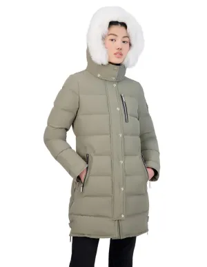 Parka Moose Knuckles Palmerston Beige Mujer