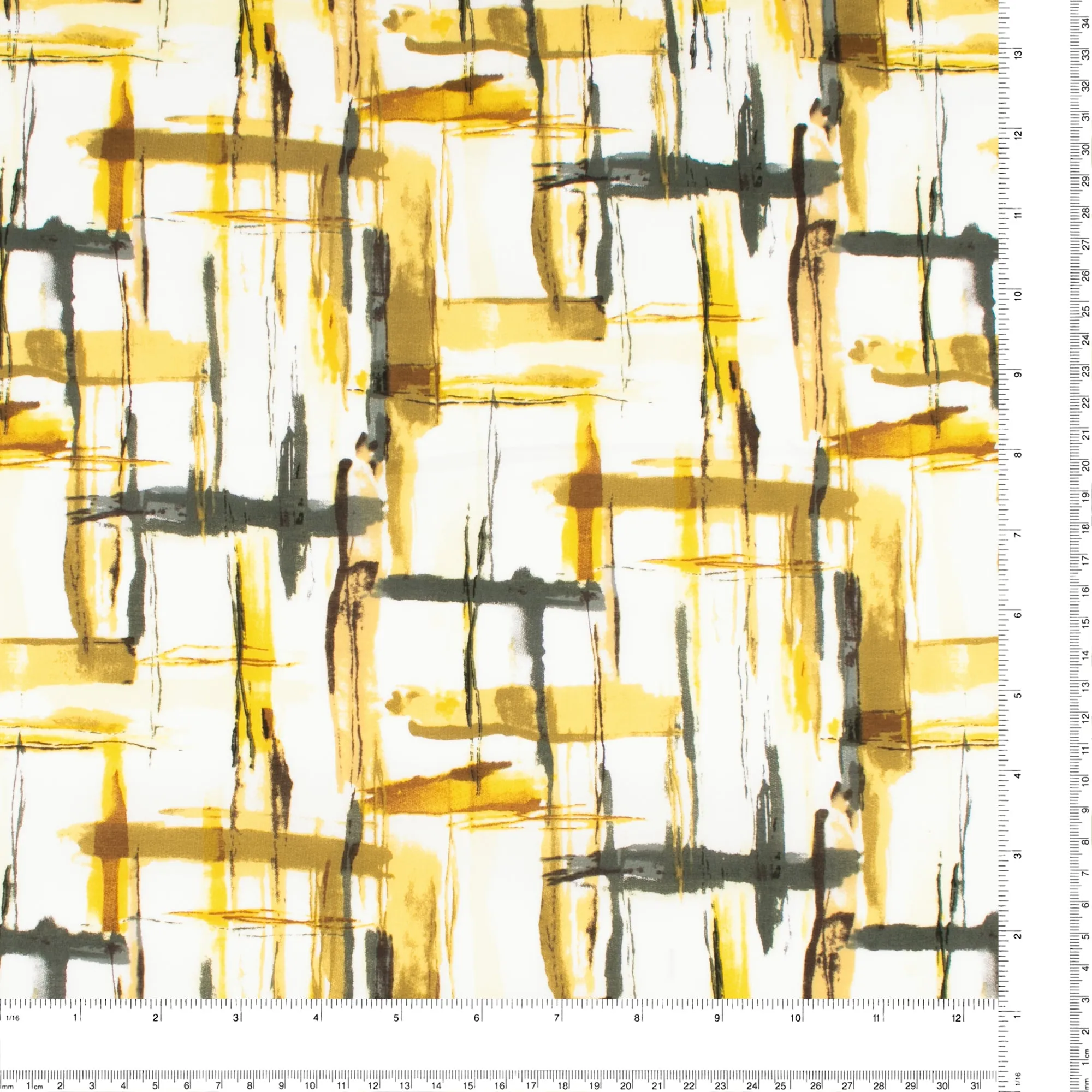 Printed Voile - SILVIA - 014 - Meadow Gold