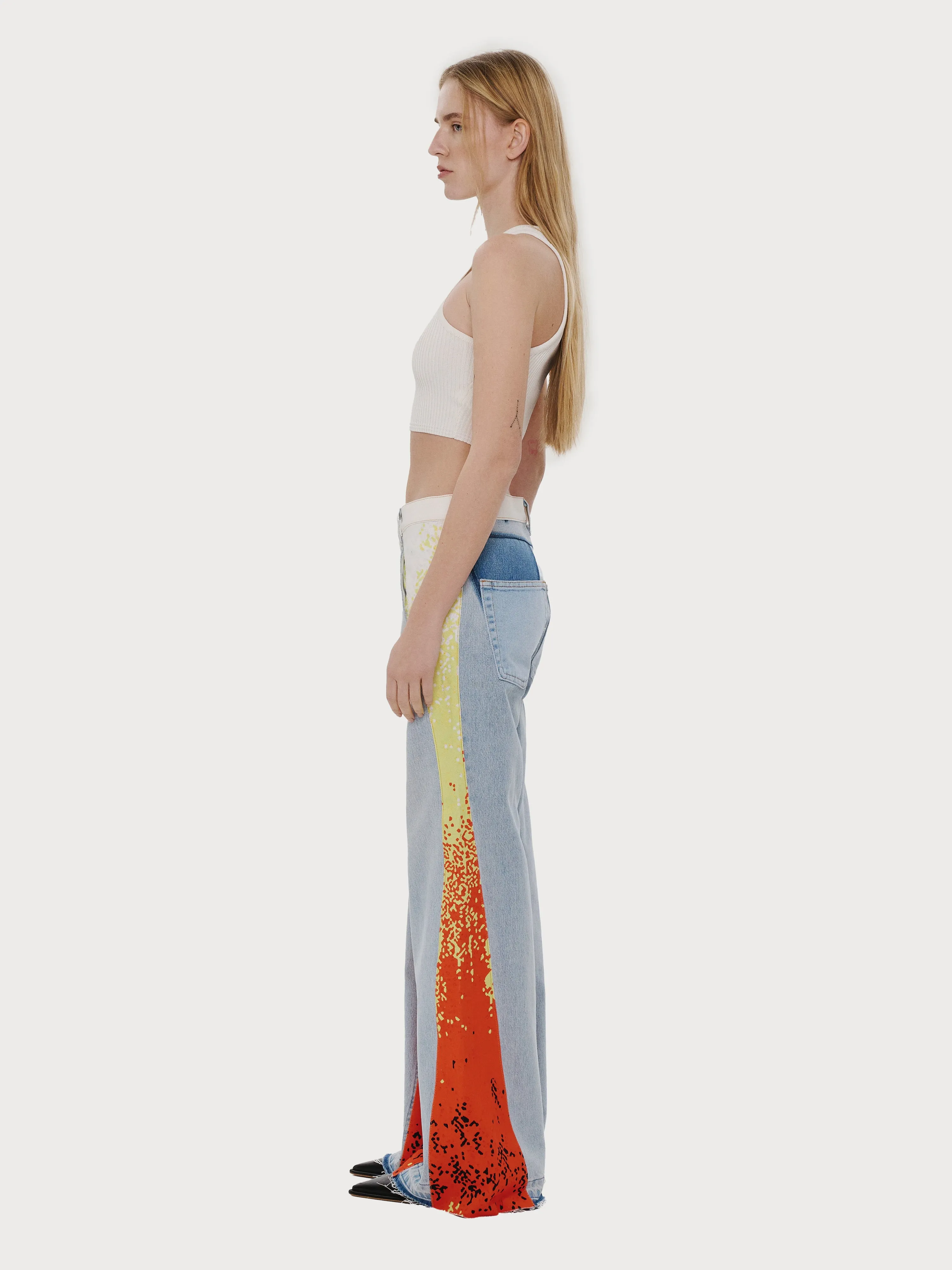 Reworked Flame Jeans