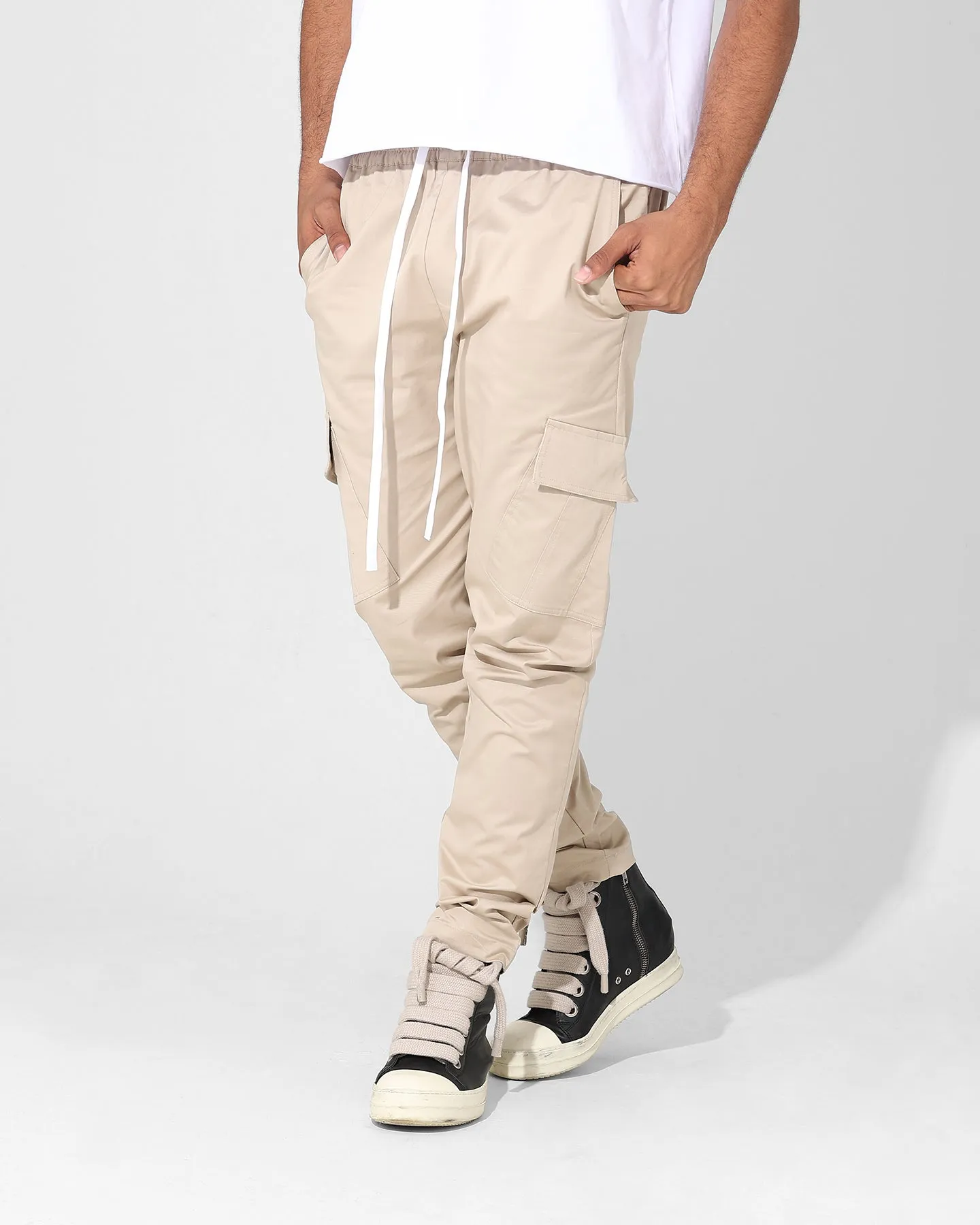 Saint Morta Tapered Cargo Pants Stone