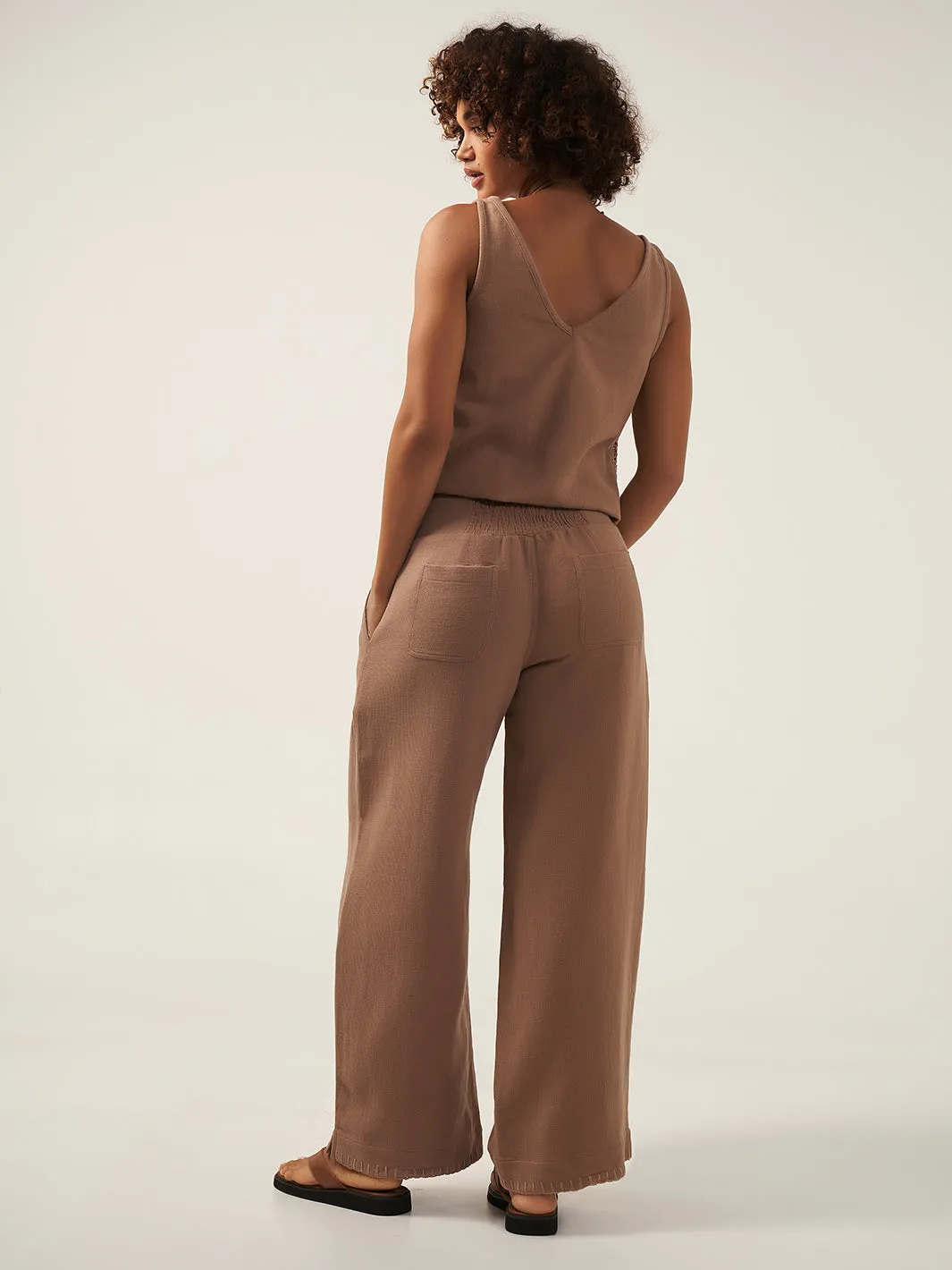 Sula Ramie Pants Desert Sand