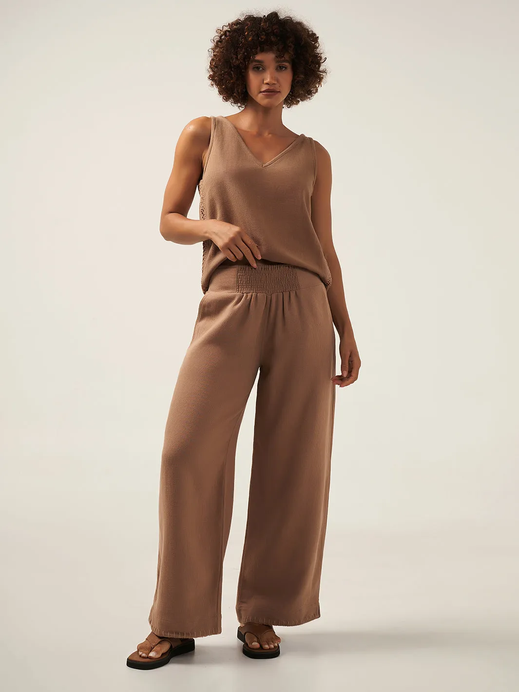 Sula Ramie Pants Desert Sand