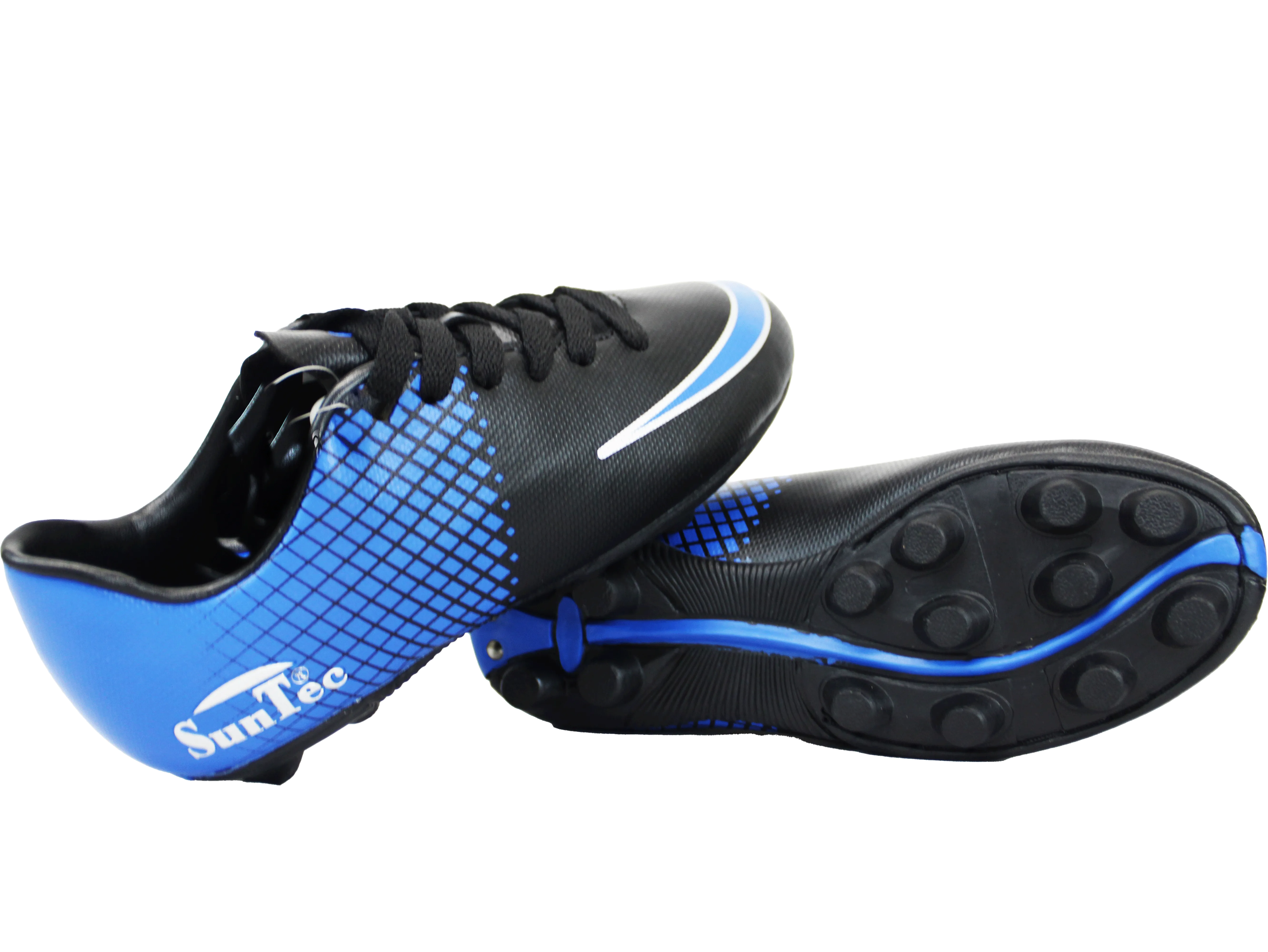 Sun-Tec Boys Black/Royal Soccer Boot