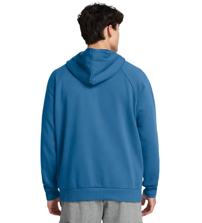 Under Armour Mens Rival Fleece Logo Hoodie Photon Blue