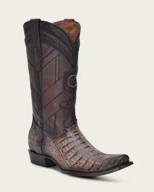 Western brown ultra exotic boot