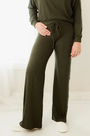 Wide Leg Silhouette Lounge Pants