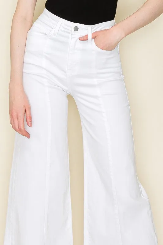 Women Trendy Wide Leg Western Denim Pants